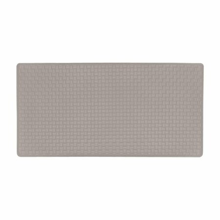 ACHIM IMPORTING Achim  20 x 39 in. Woven-Embossed Faux-Leather Anti-Fatigue Mat, Grey AF2039GY12